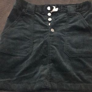Women’s GreenCorduroy skirt size medium